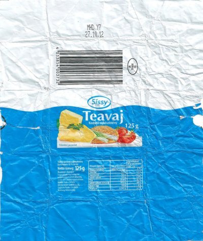 Teavaj Sissy 125g DE TH 696 EG Hongrie
2012-11-12