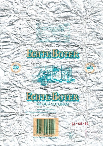 Echte boter 250 gram 250g NL Z 0033 EG Pays-Bas
2013-04-06