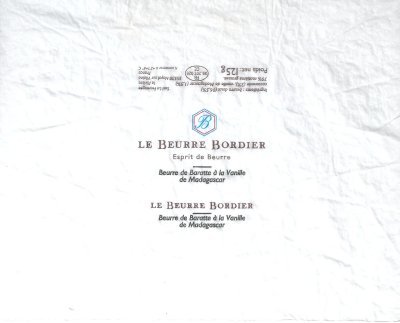 Le beurre Bordier esprit de beurre beurre de baratte Ă la vanille de Madagascar 125g FR 35.207.026 CE Bretagne France
2013-04-08