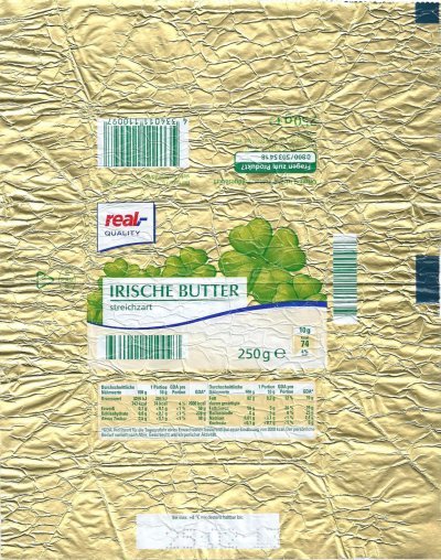 Real quality irische butter streichzart 250g DE BE 900003 EG Berlin Allemagne
2013-05-27