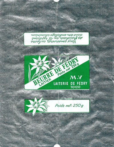 Beurre de Fédry laiterie de Fédry 70120 250g Franche-Comté France
2014-02-04