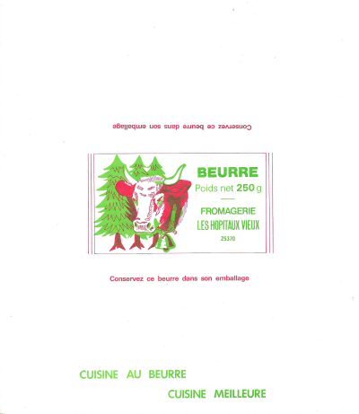 Beurre fromagerie les hôpitaux vieux 25370 cuisine au beurre cuisine meilleure 250g Franche-Comté France
2014-02-19