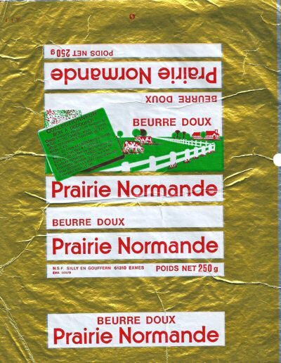 Prairie normande beurre doux Silly en Gouffern Exmes 250g Normandie France
2014-02-20
