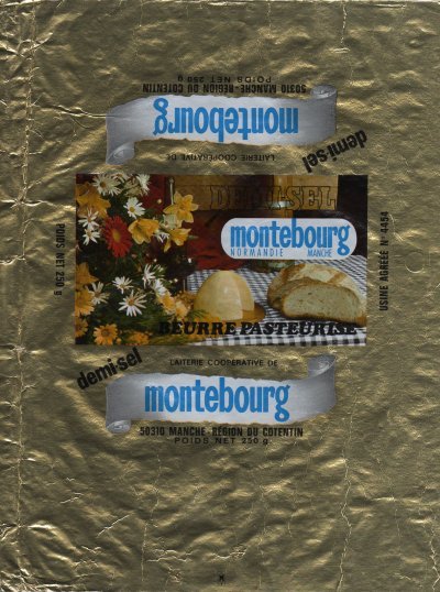 Montebourg Normandie Manche Région du Cotentin beurre pasteurisé demi sel 250g France
2011-07-14