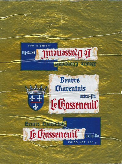 Le chasseneuil beurre charentais extra-fin 250g usine n° 806 Poitou-Charentes France
2014-03-07