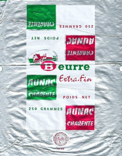 Beurre extra-fin Aunac Charente ULAC 250g Poitou-Charentes France
2014-03-12