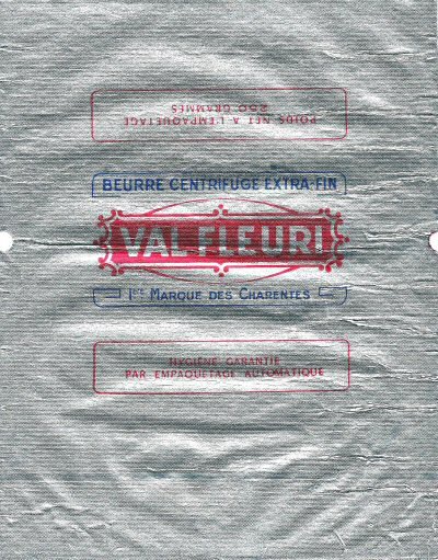 Val Fleuri beurre centrifuge extra-fin 1ere marque des Charentes 250g Poitou-Charentes France
2014-03-28