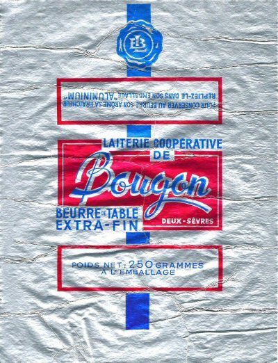 Bougon laiterie coopérative de Bougon Deux-Sèvres beurre extra-fin de table 250g Poitou-Charentes France
2014-05-21
