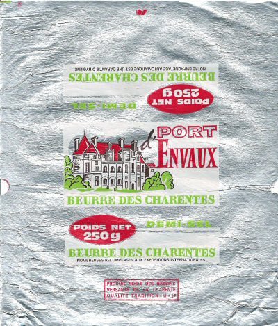 Port d'Envaux beurre des Charentes nombreuses récompenses aux expositions internationales extra-fin 250g Poitou-Charentes France
2014-05-21