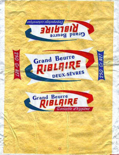 Riblaire grand beurre Deux-Sèvres garantie d'hygiène 250g Poitou-Charentes France
2014-06-04