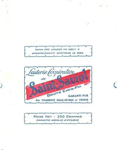 Saint-Saviol laiterie coopérative de Saint-Saviol des Charente Deux-Sèvres et Vienne 250g Poitou-Charentes France
2014-11-13