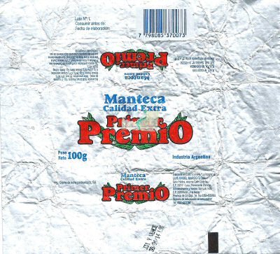 Primer premio manteca calidad extra industria argentina 100g Argentine
2015-03-04