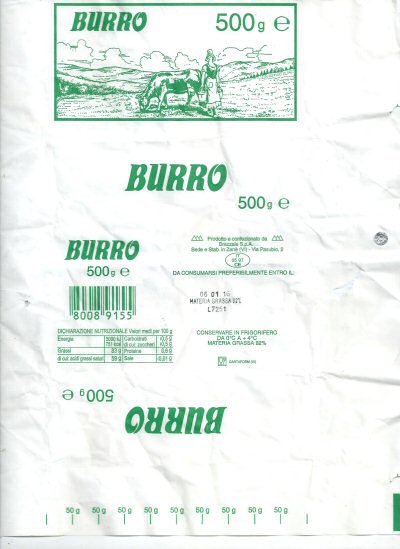 Burro 500g IT 05 97 CE Italie
2017-01-17