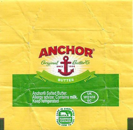 Anchor original butter since 1886 UK WQ108 EC farmer owned
2017-06-28