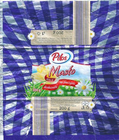 Pilos maslo 82% doskonate na pieczywo 200g PL 04111601 WE Pologne
2017-08-02