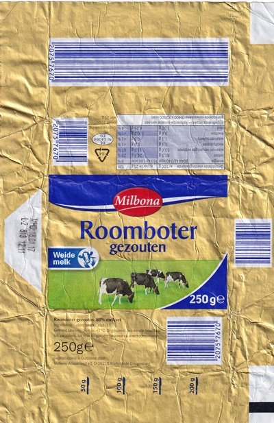 Milbona roomboter gezouten welde melk 250g DE NI 14064 EG
2020-02-17