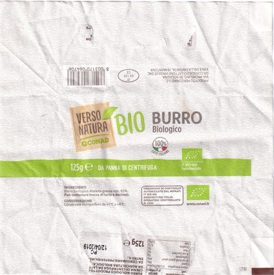 Conrad verso natura bio burro biologica 100% latte italiano 125g da panna di centrifuga IT 03 131 CE
2020-03-19