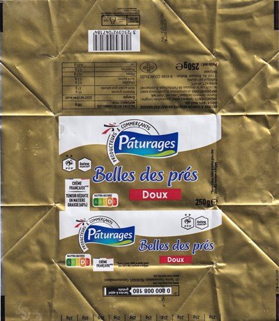 Pâturages belles des prés doux FFF Intermarché crème française 250g BE CO 437 CE
2020-10-13