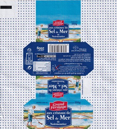 Grand fermage aux cristaux de sel de mer de Noirmoutier beurre demi sel le plaisir du petit grain de sel croquant ! 250g FR 85.019.001 CE Pays-de-Loire
2020-10-26