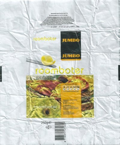 Jumbo roomboter 500g BE CO 122-1 CE Belgique
2012-07-21