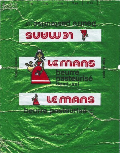 Le Mans beurre pasteurisé demi-sel 250g Pays de Loire France
2012-07-21
